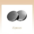 thumbnail image 3 of Uxcell 15pcs Metal Round Buttons 23mm Alloy Flat Sewing Buttons, Black, 3 of 6