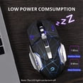 thumbnail image 4 of Mouse Gamer Inalámbrico Uciefy Q85 2.4G LED Silencioso Estrella Negro, 4 of 9