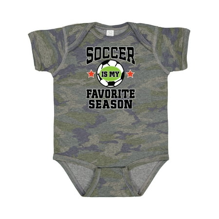 

Inktastic Soccer is My Favorite Season Gift Baby Boy or Baby Girl Bodysuit