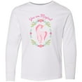 thumbnail image 3 of Inktastic You are Magical Pink and White Unicorn with Flowers Long Sleeve Youth T-Shirt, 3 of 5