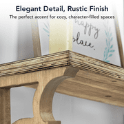 American Art Decor Stylish Wood Corbels Shelf Brackets, Set of 2 - 7.25 H x 1.25 L x 6.25
