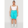 thumbnail image 2 of Womens Plus Size High Waist Seamless Biker Shorts, 2 of 5