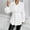 White, variant on Women's Elegant Long Shirt Button Down Flared Hem Belted Peplum Blouses Dressy Office Work Business Shirt Dress Tops Black XL