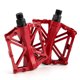 thumbnail image 1 of sweethay 1 par de pedales de bicicleta, Pedal de seguridad para bicicleta, cómodo reposapiés portátil para ciclismo, accesorios de repuesto Accesorios para motos Rojo sweethay VI015993-02, 1 of 6