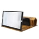 thumbnail image 1 of Lupa de pantalla de teléfono de 12 pulgadas, amplificador de vídeo 3D estereoscópico portátil, soporte de grano de madera para iOS, 1 of 8