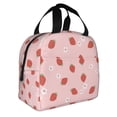 thumbnail image 2 of Fotbe Hand Drawn Strawberry Bolsa Térmica con Estampado y Forro de Aluminio Grueso Bolsa de Almuerzo con Bolsillo Frontal para Hombres y Mujeres, Ideal para Trabajo, Escuela, 2 of 8