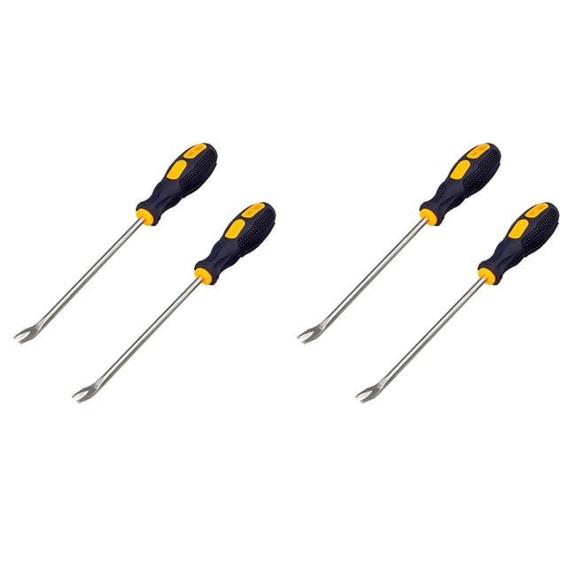Paquete de 4 Extractores de Clavos de 3 mm, Destornillador de Punta En U, Remache de Clavos, Extractor de Tachuelas, Extractor de Grapas, Herramienta para Quitar