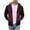 D517/Wine, variant on Afdoent Hoodies for Men Color Block Zip Up Hoodie Classic Hooded Sweatshirt with Front Pouch Pocket and Cozy Streetwear