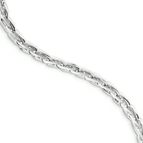 Primal Gold 14 Karat White Gold Polished Bracelet