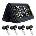 thumbnail image 1 of Yeacher Car TPMS Solar Wireless Tire Pressure Monitor Monitoring System HD Digital LCD Display Auto Alarm System With 4 Internal Sensor, 1 of 8