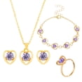 thumbnail image 1 of Xihbxyly Conjunto de Joyas de Amor, Elegante Collar y Pulsera de Cristal, Pendientes Impresionantes para Mujer, Ligeros y Cómodos de Llevar, Perfectos para Regalar En San Valentín, Una Opción Románti, 1 of 6