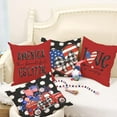 thumbnail image 4 of 4th of July Decorations Pillow Covers 18 x 18 Set of 4 Polka Dots Stars and Stripes Heart Truck Throw Pillow Covers Patriotic Pillows Independence Memorial Day Decor Cushion Case, 4 of 5