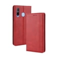 thumbnail image 1 of Compatible with Samsung Galaxy A60 Case Magnetic Closure Vintage Pattern PU Leather Wallet Cover with Card Slots-Red, 1 of 5