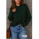 thumbnail image 2 of ABPHQTO Jersey de mujer de punto verde con mangas caídas y capucha, 2 of 5