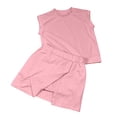 thumbnail image 3 of Shinyii Girls Casual Athletic Outfits Solid Cap Sleeve Tee Skort Set, 2-Piece, Sizes 2-8, 3 of 8