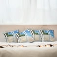 thumbnail image 7 of Ambesonne Ocean Throw Pillow Cover 4 Pack, Island Scenery Traveling, 18", White Cream Blue, 7 of 7