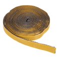 thumbnail image 1 of Junta de estufa de leña, 9/16" x 1/8" x 157" Cuerda de sellado plana autoadhesiva de fibra de vidrio de grafito con alta resistencia a temperaturas para puertas de estufas y chimeneas, negra, 1 of 6