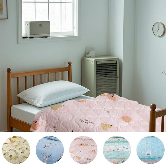 VBODN Quilts For King Bed,Print Floral King Quilt Bedding Set,Bedspread Full/Queen Size,Machine Washable & Easy to Care,Machine Washable Lightweight Quilt for Home Dormitory