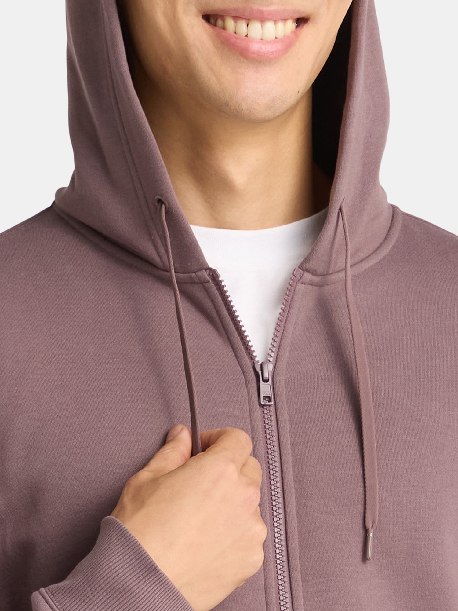 Athletic Works Men's and Big Men's Fleece Zip Hoodie Sweatshirt, Size S-3XL