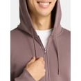 thumbnail image 4 of Athletic Works Men's and Big Men's Zip Up Fleece Hoodie Sweatshirt, Sizes S-5XLT, 4 of 5