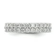 thumbnail image 3 of 14K White Gold Ring Band Eternity Diamond, Lab Grown Round, 3 of 6