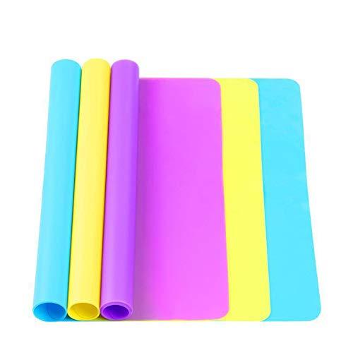 3 Pack Large Silicone Sheets for Crafts, Liquid, Resin Jewelry Casting