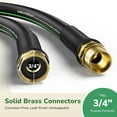 thumbnail image 5 of GreatBuddy 75 ft Garden Hose 5/8", Less Kink Heavy Duty Water Hose, Durable & Flexible Hose for Outdoor, Lawn, Car Washing, Pet Bathing and Household, 5 of 8