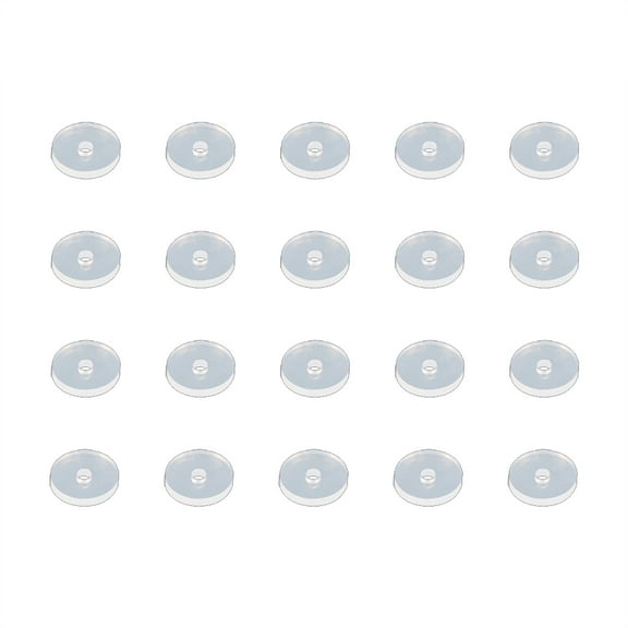 GENEMA 20 Pcs Piercing Healing Silicone Discs Soft Anti Hyperplasia Anti-sagging Fixed Rings for Nose Ear Cartilage Soft Gasket