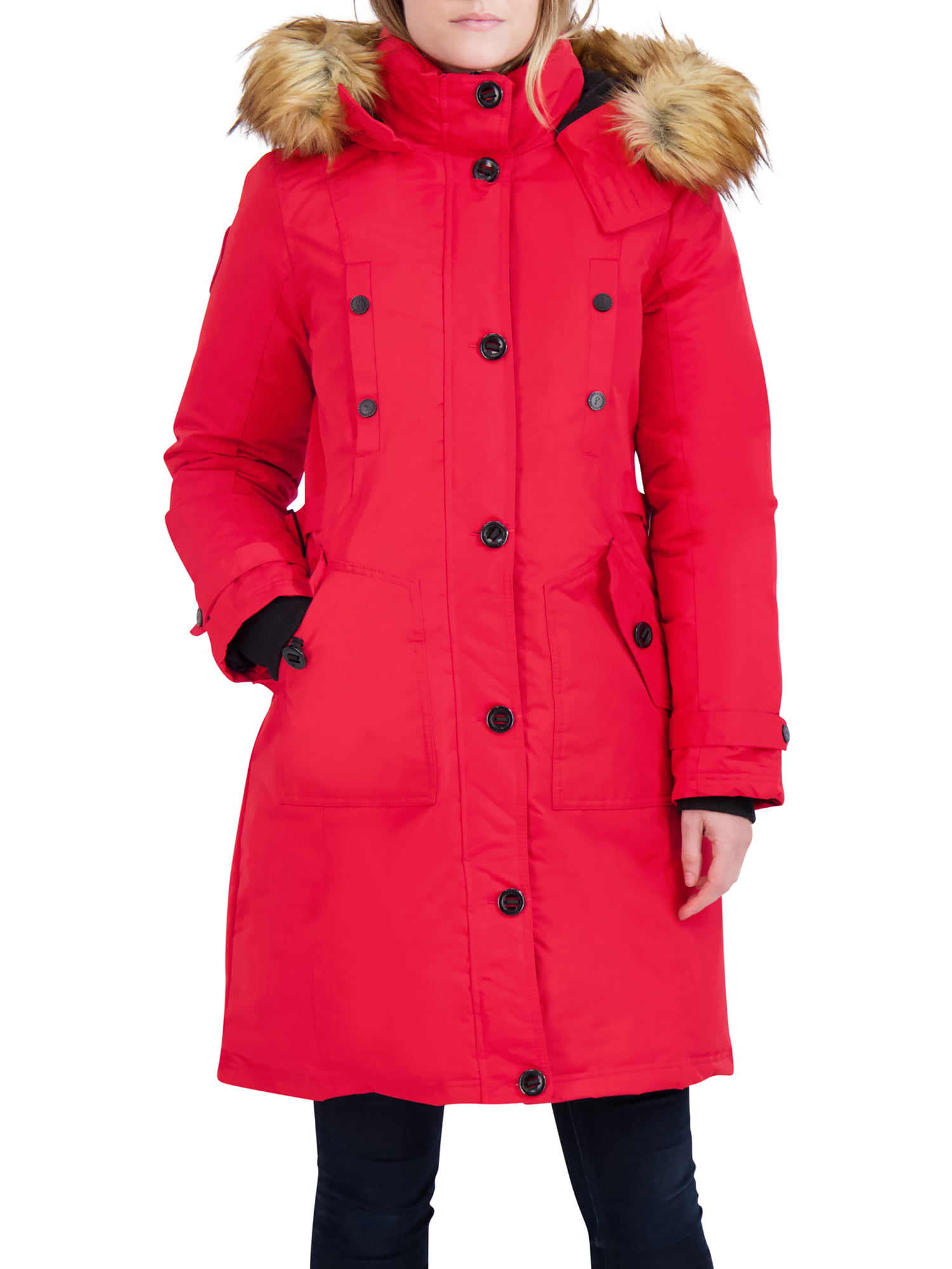 Canada Weather Gear Women S Faux Fur Hooded Parka