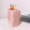 thumbnail image 4 of Contenedor de almacenamiento de maquillaje para lápices, escritorio, accesorios decorativos, organizador de papelería Rosado, 4 of 7