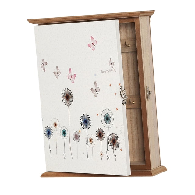 predolo Key Holder for Wall Easy Installation Rustic Key Box for Entryway Hotel Home Style A