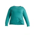 thumbnail image 6 of Terra & Sky Women’s Plus Size Double-Knit Twist Sweater, Sizes 0X-5X, 6 of 6