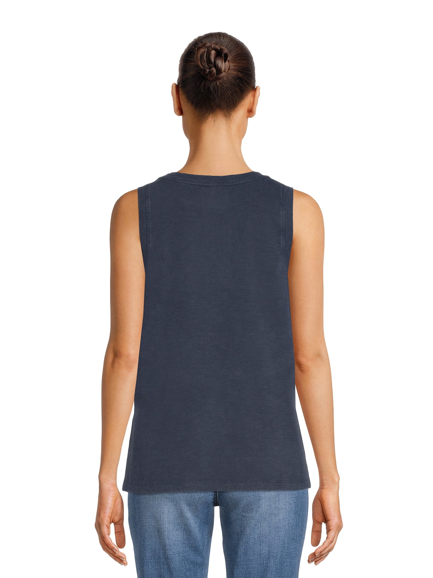 Time and Tru Women's Mineral Wash Tank Top, Sizes XS-XXXL