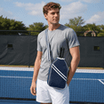 thumbnail image 2 of Pickleball Bag Sling Backpack for Women Men, Crossbody Pickleball Paddle Bag with Zipper PocketPickleball Blue, 2 of 4