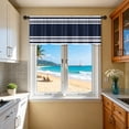 thumbnail image 4 of Kitchen Half Curtain Pair, 2D Printed Polyester Washable Waterproof Light Filtering Short Window Curtain 137 x 45 cm, Rod Pocket Sleeve, 4 of 5