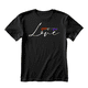 thumbnail image 1 of Playera Negra Lgbt Pride Orgullo Gay Love Corazones Mujer, 1 of 4