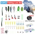 thumbnail image 2 of 164Pcs Fishing Lure Set Kit Soft And Hard Lure Baits Tackle Set Freshwater Box, 2 of 6