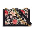 thumbnail image 4 of Wrangler Women's Flap Crossbody Purse, Vintage Floral Print Shoulder Bag with Chain Strap, Black, 4 of 7