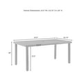 thumbnail image 6 of Outdoor Dining Table - Patio Table with Umbrella Hole - Modern Wicker Table - Durable Lawn Table - 67.5" Wide, 6 of 6