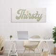 thumbnail image 2 of Stupell Industries Groovy Thirsty Phrase Canvas Wall Art design by Lil' Rue, 17 x 40, 2 of 7