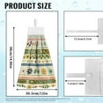 thumbnail image 7 of ZIATUBLES Rustic Floral Hanging Hand Dry Towels Washable Hanging Kitchen Dish Towel Fast Drying Hand Towels for Bathroom Lightweight Kitchen Towel Hangs Elastic Tie Dish Towels, 7 of 7