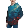 thumbnail image 2 of Daiia Tower And Red Roses for Boys Fashion Hoodies & Sweatshirts with Kangaroo Pocket,Hooded Sweatshirt for Kid, Breathable& Moisture Wicking-Medium, 2 of 6