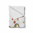 thumbnail image 2 of Christmas Soft Flannel Fleece Blanket, Owls on Celebrating Twiggy Tree Branches Annual Yule Noel Christmas Themed Print, Cozy Plush for Indoor and Outdoor Use, 70" x 90", Multicolor, by Ambesonne, 2 of 6