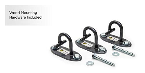 ELMCONFIG Resistance Band Wall Mount Anchors - 3-Pack Heavy Duty 2000lb Capacity Gym Installation