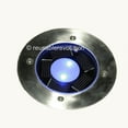thumbnail image 2 of 2 Pack White Solar Power Round Recessed Deck Dock Pathway Garden LED Light, 2 of 3