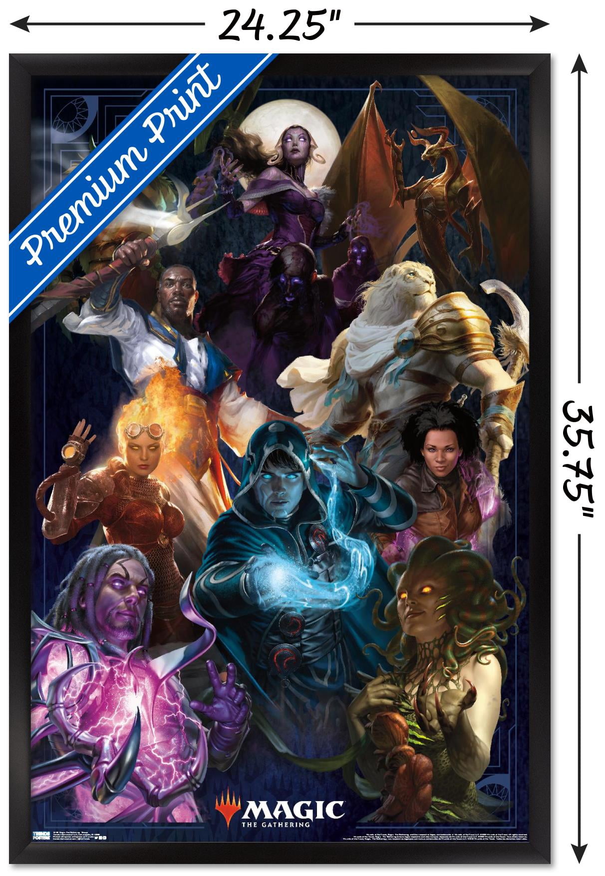 poster size mtg cards Amazon.com: POSTER STOP ONLINE Magic The Gathering - MTG - Gaming Poster  (Teferi - Time Raveler main image 1