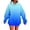 Blue2, variant on Women’s Hoodies Sweatshirts Unisex Gradient Pullover Casual Long Sleeve Hooded Soft Basic Outfit Daily Wear Loose Fit Comfortable Oversized Winter Warm Clothes Blue1,S