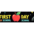 thumbnail image 4 of Colorful Backdrop Banner with Apple and School Elements for First Day of School Party Supplies Photography Props Decorations School Events Classroom Decor Back to School Celebrations, 4 of 4