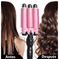 thumbnail image 3 of Rizadora De Cabello,varita De Rizador De 3 Barriles Rosa, 3 of 7