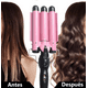 thumbnail image 3 of Rizadora De Cabello,varita De Rizador De 3 Barriles Rosa, 3 of 7